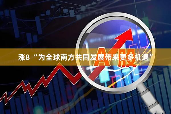 涨8 “为全球南方共同发展带来更多机遇”