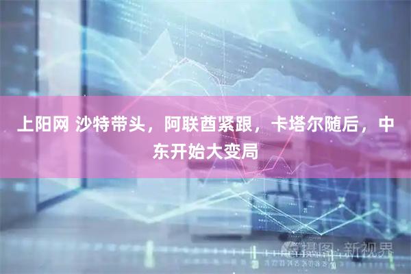 上阳网 沙特带头，阿联酋紧跟，卡塔尔随后，中东开始大变局