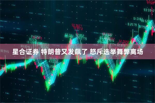 星合证券 特朗普又发飙了 怒斥选举舞弊离场