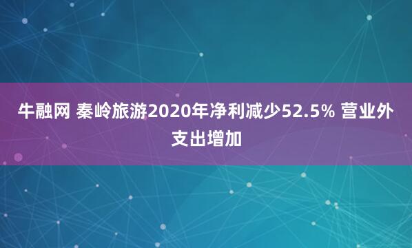 牛融网 秦岭旅游2020年净利减少52.5% 营业外支出增加