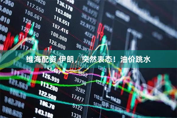 维海配资 伊朗，突然表态！油价跳水