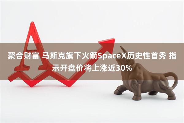 聚合财富 马斯克旗下火箭SpaceX历史性首秀 指示开盘价将上涨近30%