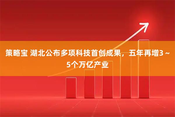 策略宝 湖北公布多项科技首创成果，五年再增3～5个万亿产业
