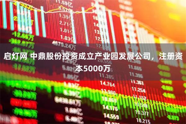 启灯网 中鼎股份投资成立产业园发展公司，注册资本5000万