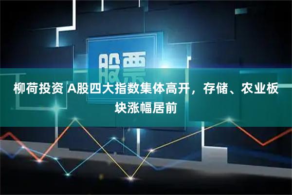 柳荷投资 A股四大指数集体高开，存储、农业板块涨幅居前